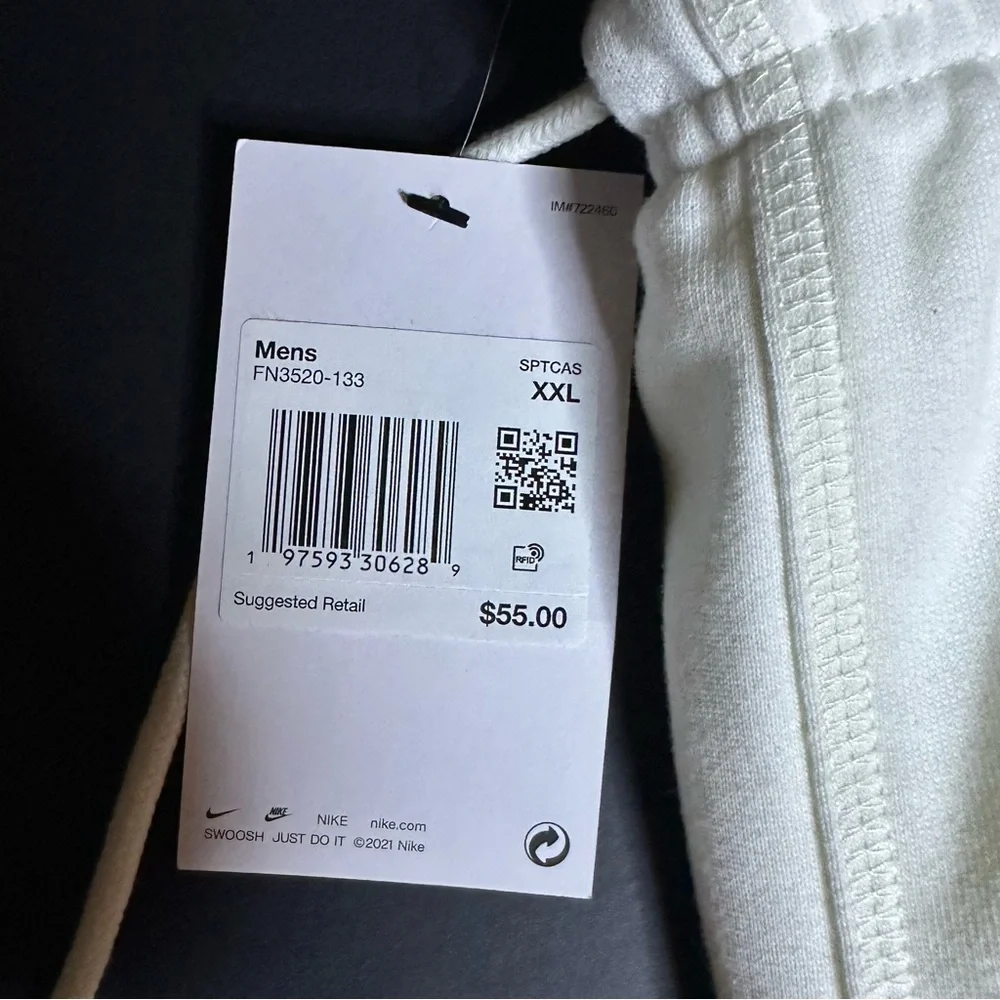 Nike Men's Athletic White Shorts